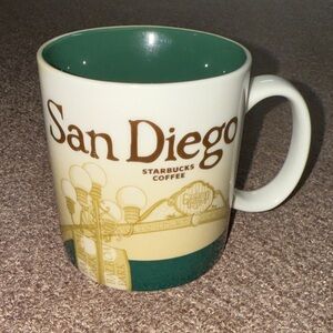 Starbucks San Diego Mug - Green and Tan